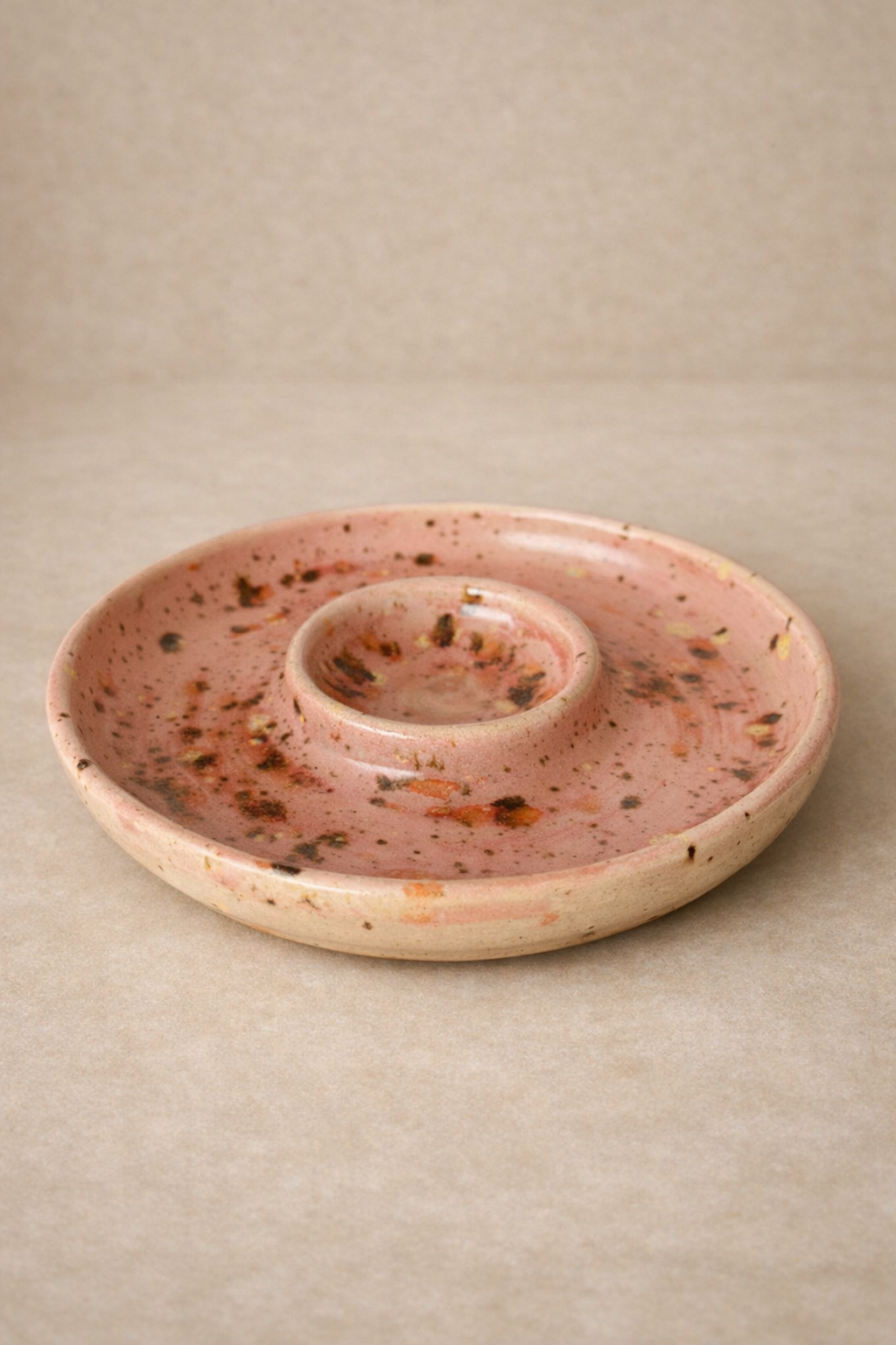 Chip en Dip Bowl handgemaakt keramiek